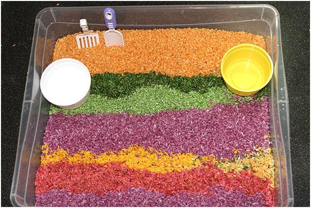 разноцветное пшено