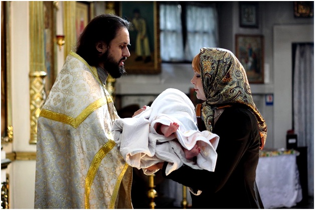 в церкви с мамой