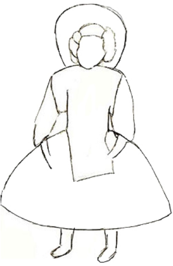 прорисовать прическу