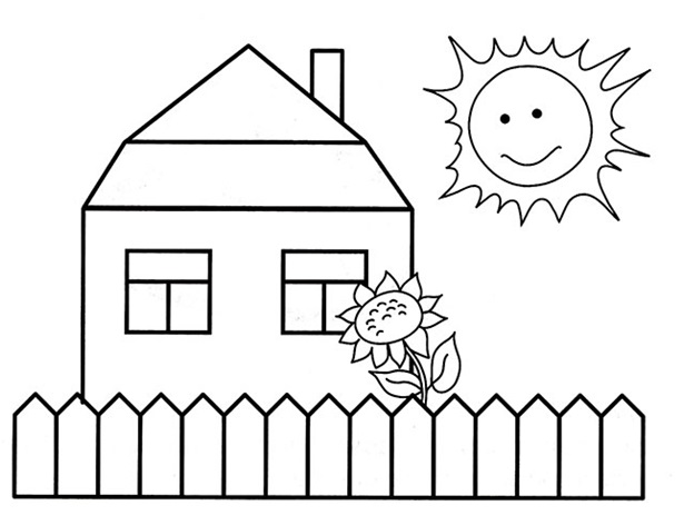 рисованный домик