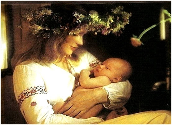 мама с малышом