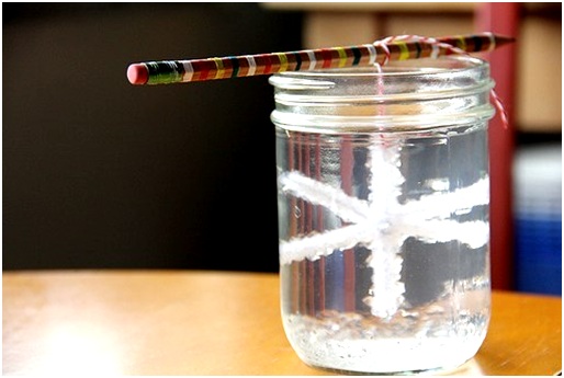 снежинка из соли