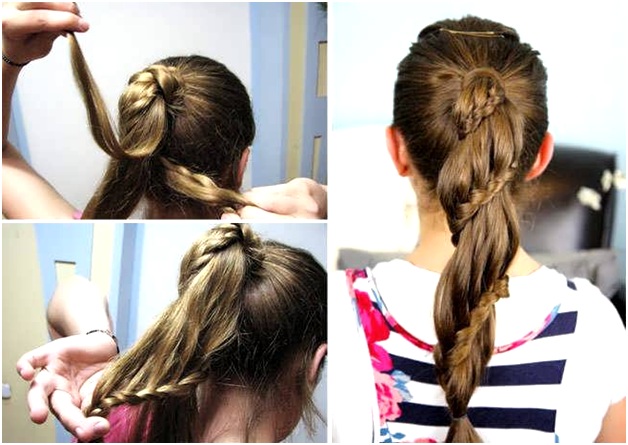 коса вокруг хвоста