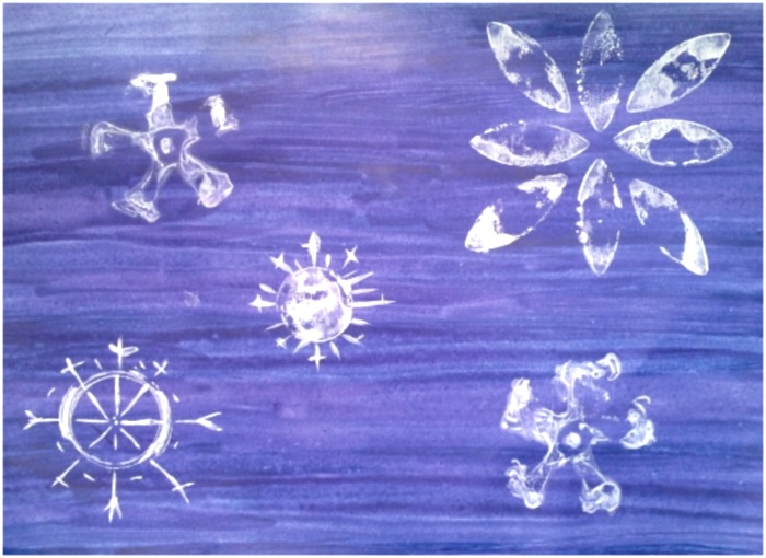 работа с трафаретом