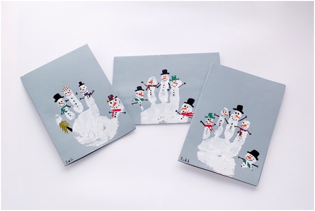 веселые снеговики