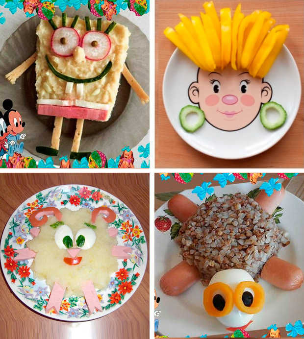 детское оформление блюд