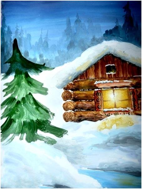 нарисовать ель