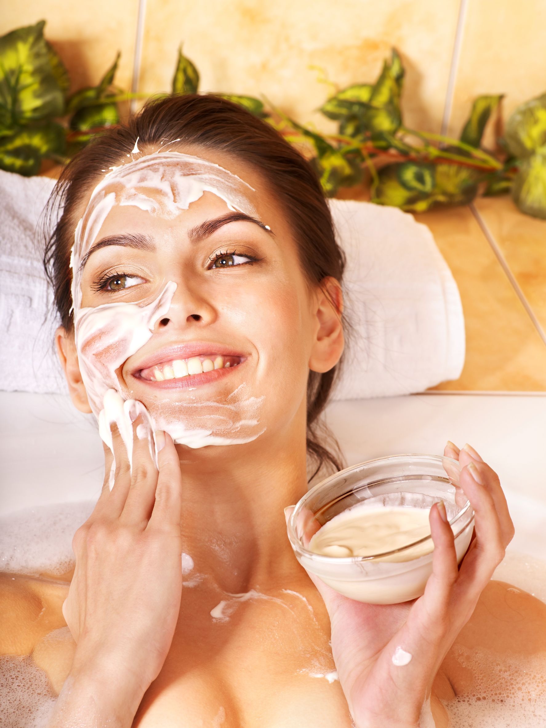 Маска для лица из йогурта