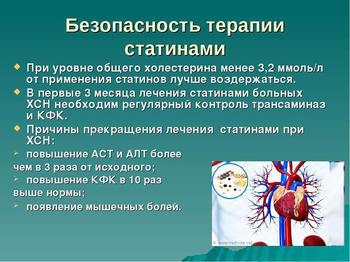 Безопасность терапии статинами Безопасность терапии статинами