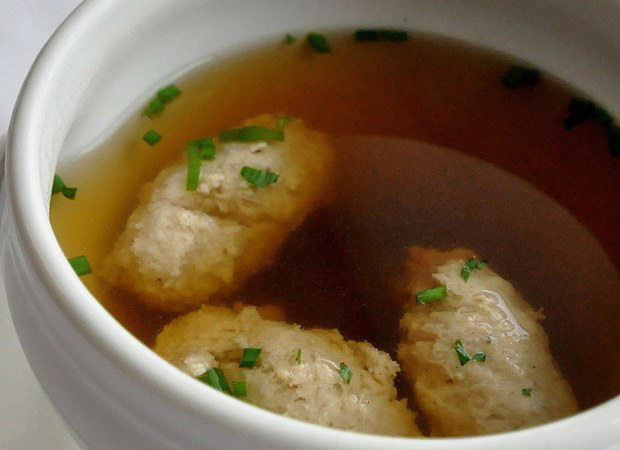 Консоме из печени трески Консоме из печени трески