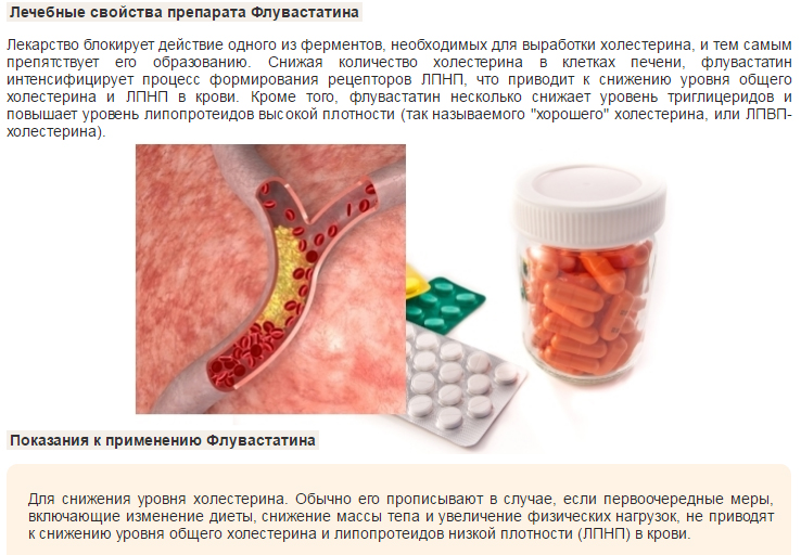 Лечебные свойства Флувастатина Лечебные свойства Флувастатина
