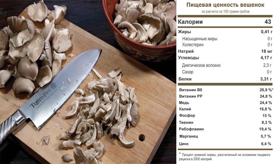 Пищевая ценность вешенок Пищевая ценность вешенок