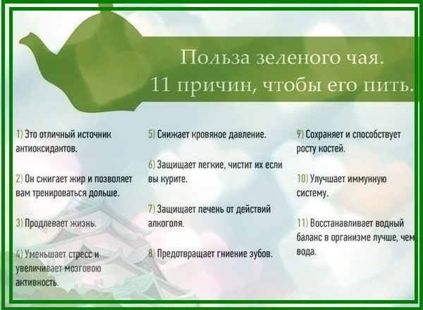 Польза зеленого чая Польза зеленого чая