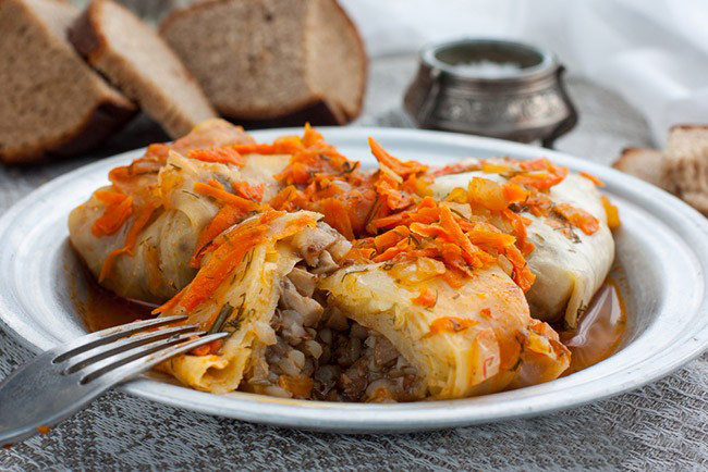 Постные голубцы с гречкой Постные голубцы с гречкой